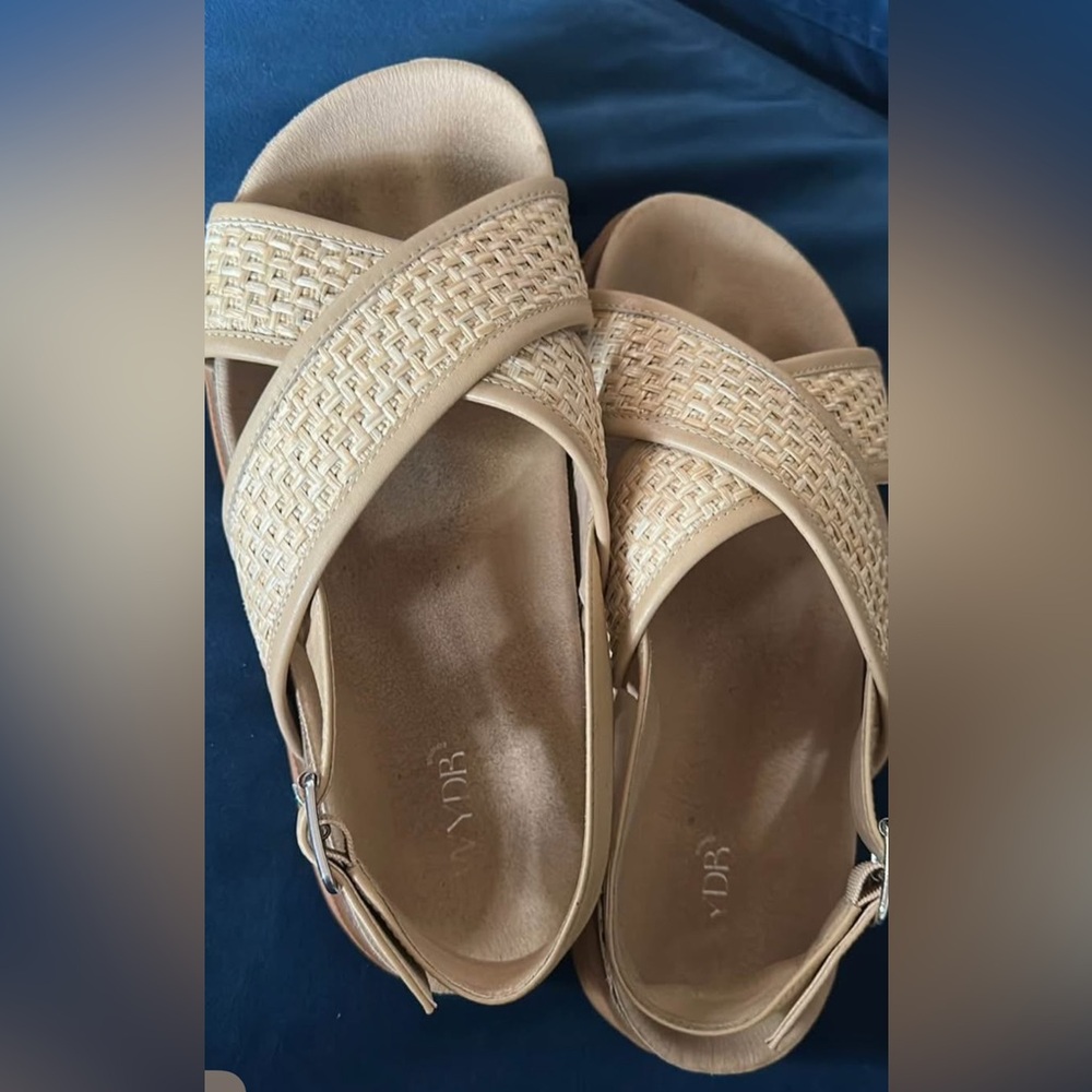 Wide width criss cross sandals -WYDR